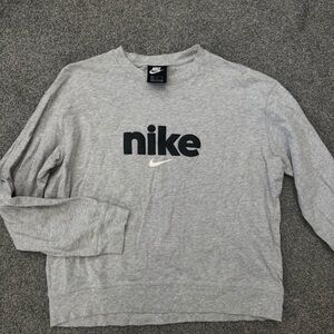Nike Gray long sleeve top